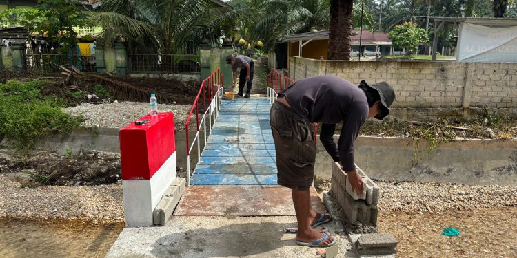 Jembatan Merah Putih Presisi di Desa Logas Rampung 100 Persen, Permudah Akses Masyarakat