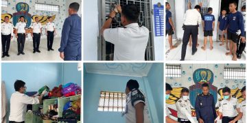 LPKA Kelas II Pekanbaru Melaksanakan Razia Rutin di Area Blok Hunian Anak Binaan