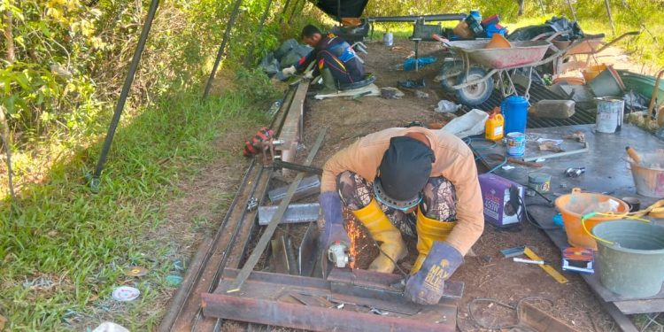 Progres Pembangunan Jembatan Merah Putih Presisi di Kuantan Tengah Capai 46 Persen
