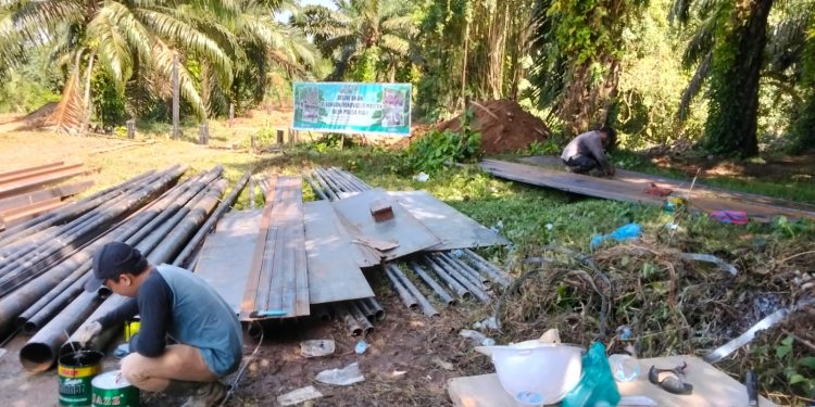 Pembangunan Jembatan Merah Putih Presisi Penghubung Sentajo Raya–Kuantan Tengah Alami Kemajuan Signifikan