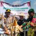 POLSEK KAMPAR KIRI GANDENG PT. SURYA AGRO & KELOMPOK TANI – PANEN RAYA JAGUNG PIPIL 2 HA, HASILNYA KE BULOG
