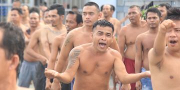 Bangun Lingkungan Sehat dan Positif, Lapas Pekanbaru Rutin Gelar Senam Warga Binaan