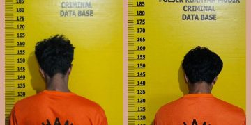 Polsek Kuantan Mudik Amankan Dua Pelaku Dugaan Pencurian TBS Sawit Milik PT Agrinas Palma Nusantara