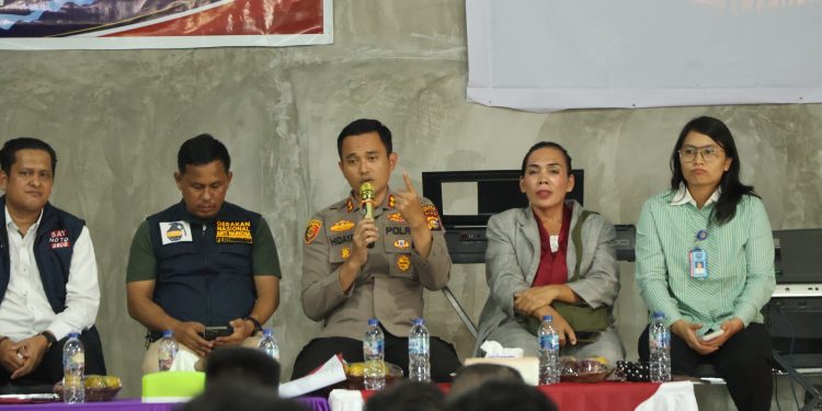Perkuat Sinergi Melawan Narkoba, Kapolres Kuansing Hadiri Sosialisasi di Gereja GPdI Efata
