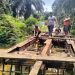 Hari Pertama Pembangunan Jembatan Presisi Polri Tahap II di Sungai Buluh, Kapolsek Bunut: Selesai 3-4 Minggu