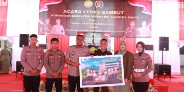 Kapolres Kampar Hadir Upacara Serah Terima Jabatan Danyonif 132/bs – Sinergi Tni-polri Perkuat Keamanan Daerah