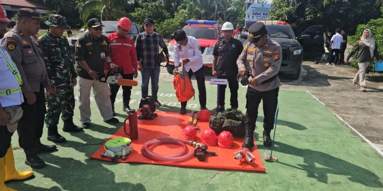 Kapolsek Rokan IV Koto Bersama Forkopimcam Tegaskan Komitmen Pencegahan Karhutla melalui Apel Siaga