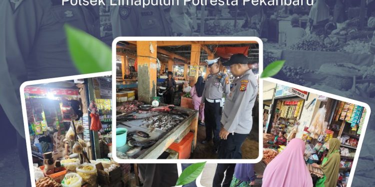 MONITORING PASAR TRADISIONAL, LANGKAH POLRESTA PEKANBARU MENJAGA KETAHANAN PANGAN