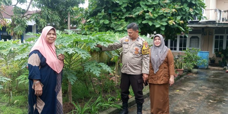 Polsek Sukajadi Sambang Kebun Pepaya dan Jeruk Nipis Warga Binaan Dalam Rangka mendukung Ketahanan Pangan.