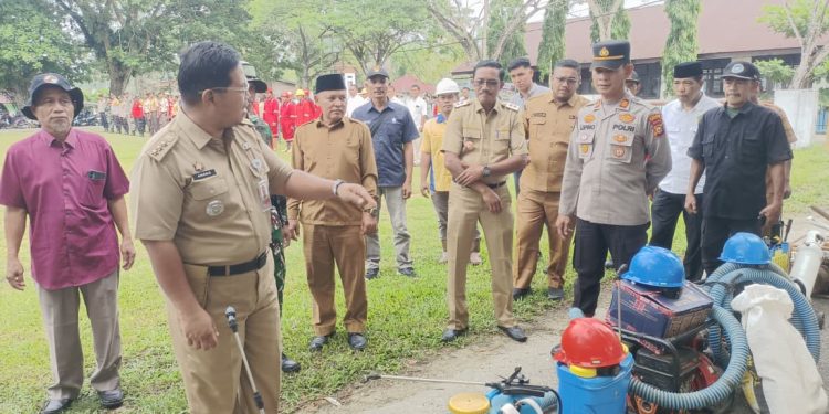 Antisipasi Musim Kemarau, Polsek Kabun Bersama Forkopimcam Gelar Apel Siaga Karhutla 2026