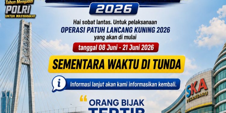 KORLANTAS POLRI TUNDA OPERASI PATUH 2026, DITLANTAS POLDA RIAU AJAK MASYARAKAT TETAP TERTIB BERLALU LINTAS
