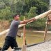 Polsek Cerenti Tertibkan Aktivitas PETI di Sungai Kuantan, 31 Rakit Dimusnahkan