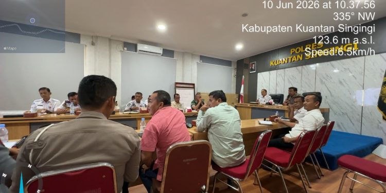 Polres Kuansing Gelar Rakor Eksternal, Matangkan Persiapan Pacu Jalur Rayon II dan MTQ Provinsi Riau 2026