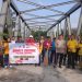 HUT BHAYANGKARA KE-80 MERIAHKAN – LINTAS SEKTOR GELAR GOTONG ROYONG DI JEMBATAN LIMA’U MANIS, HUBUNGKAN KECAMATAN KAMPAR DAN KAMPAR UTARA