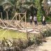 Polsek Kuantan Mudik Cek Lokasi Dugaan PETI di Desa Setiang, Kerangka Rakit Dimusnahkan