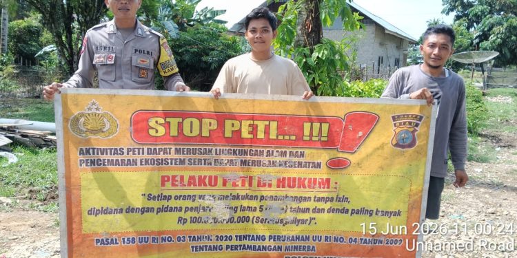 Polsek Jajaran Polres Kuansing Gencarkan Sosialisasi Larangan PETI, Kapolres: Jaga Lingkungan untuk Masa Depan