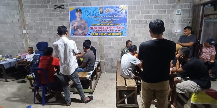 Turnamen Domino Semarakkan Hari Bhayangkara ke-80 di Logas Tanah Darat, Pererat Silaturahmi Masyarakat