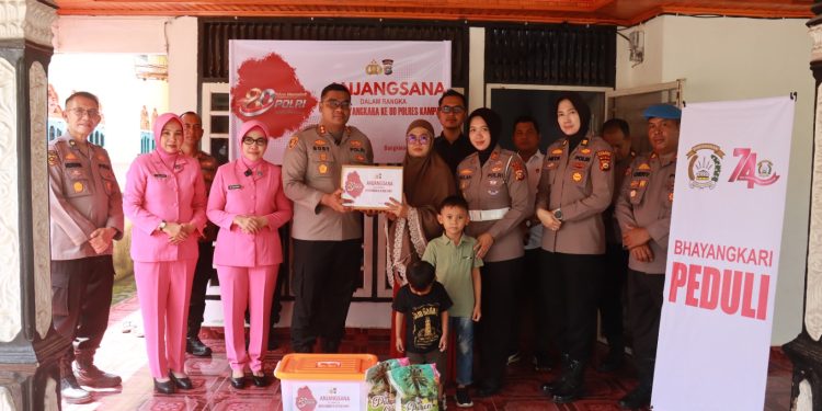 Polres Kampar Dan Bhayangkari Hadir Di Tengah Masyarakat – Giat Anjang Sana Meriahkan Hari Bhayangkara Ke-80