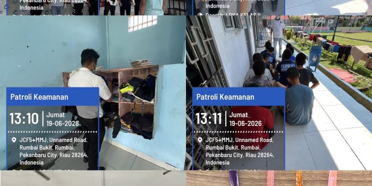 LPKA Pekanbaru Gelar Razia Kamar Hunian, Dipimpin Kasi Wasgakin Syofri Mulyadi