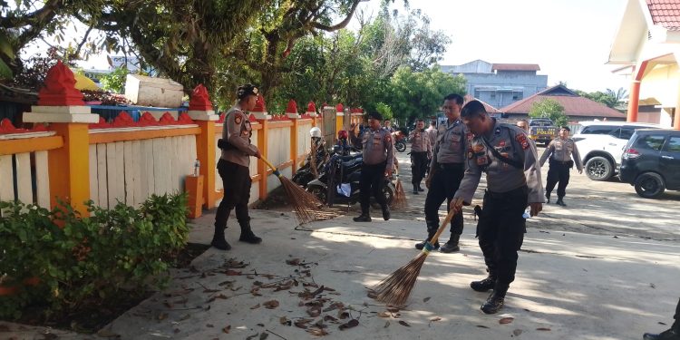 Sat Samapta Polres Kuansing Gelar Bakti Religi Dalam Rangka HUT Bhayangkara KE-80.