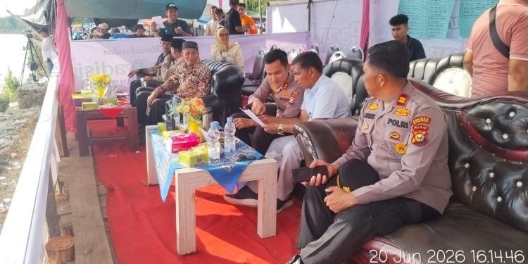 Pengamanan Hari Kedua Festival Pacu Jalur Tradisional Piala Bupati Kuantan Singingi 2026 Berjalan Aman dan Kondusif