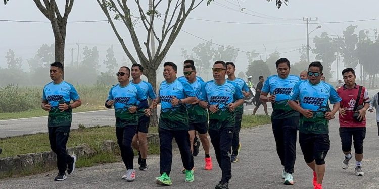 800 Pelari Padati Bhakti Praja, Fun Run Polres Pelalawan Panaskan Road to RBR 2026