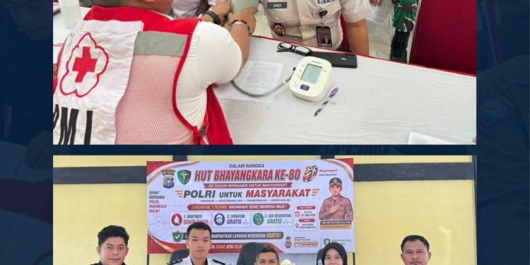 Lapas Pasir Pangarayan Ikuti Baktikes Donor Darah dalam rangka HUT Bhayangkara ke-80