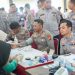 Sambut HUT Bhayangkara ke-80, Polres Rokan Hulu Gelar Donor Darah, Sunatan Massal dan Pemeriksaan Kesehatan Grati
