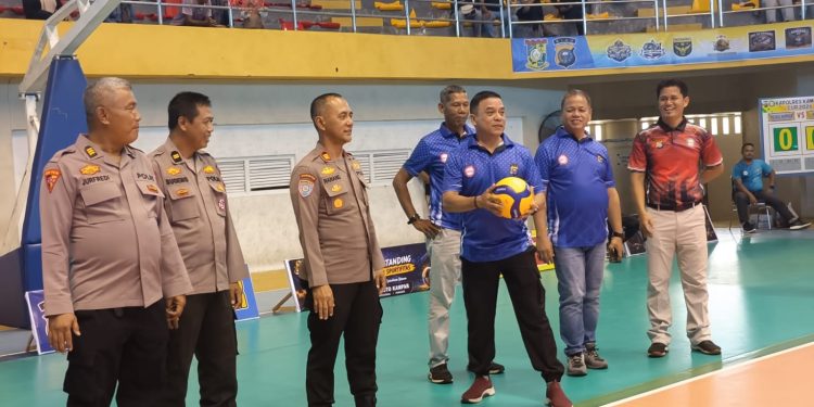 Pembukaan Turnamen Volly Ball Putra Kapolres Kampar Cup 2026 Resmi Digelar, 16 Tim Siap Bersaing