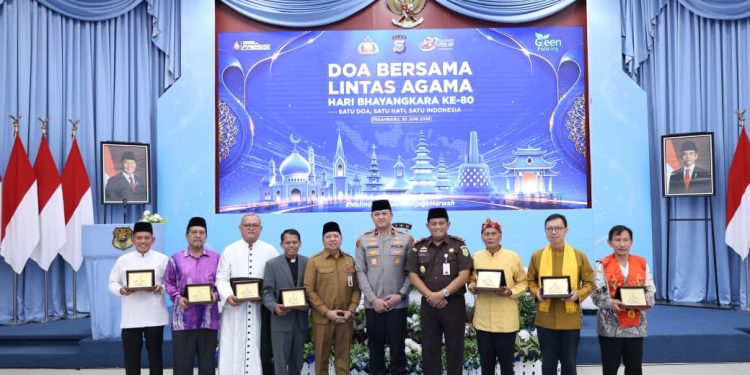 Polda Riau Gelar Doa Lintas Agama Jelang Hari Bhayangkara ke-80