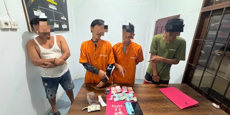 Polres Kampar Berkomitmen Bebas Narkoba – 4 Pelaku di amankan Polsek Tambang