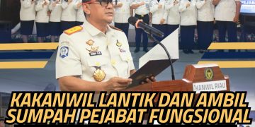 Kakanwil Ditjenpas Riau Lantik dan Ambil Sumpah Pejabat Fungsional, Tegaskan Integritas dan Profesionalisme sebagai Pilar Pemasyarakatan