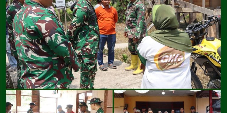 Pastikan Kesiapan Kunjungan Tim Wasev Mabesad, Dandim 0313/KPR Peninjauan Langsung Sasaran Fisik TMMD di Pangkalan Terap