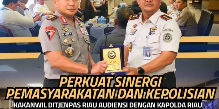 Perkuat Sinergi Pemasyarakatan dan Kepolisian, Kakanwil Ditjenpas Riau Audiensi dengan Kapolda Riau