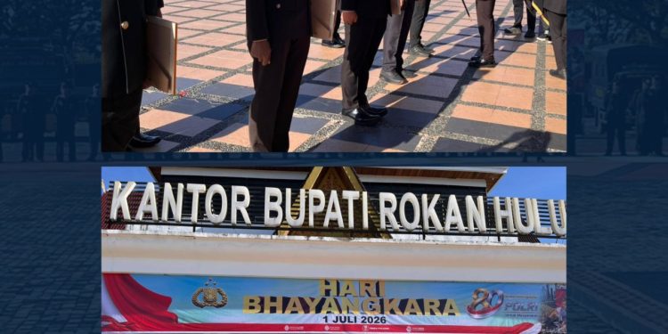 Hadiri Upacara Hari Bhayangkara Ke-80, Lapas Pasir Pangarayan Terus Perkuat Sinergi dengan Polres Rokan Hulu