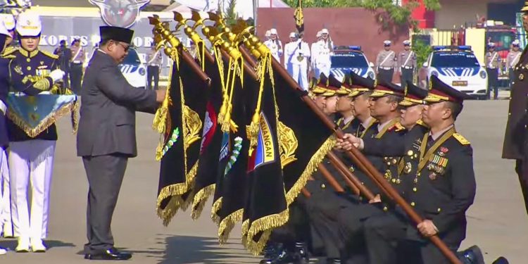 Presiden Prabowo Beri Nugraha Sakanti kepada Polda Riau, Kapolda: Penghargaan Ini Milik Seluruh Personel