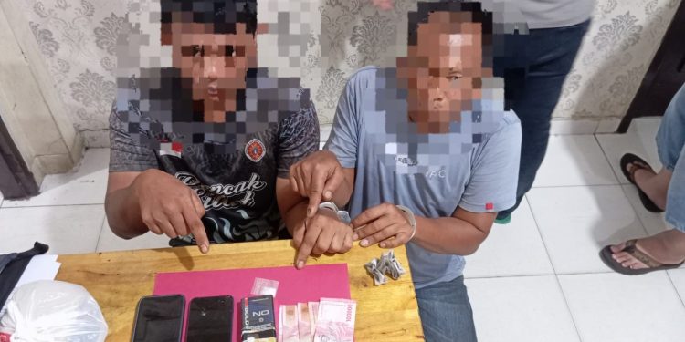 Polsek Lubuk Dalam Ringkus Dua Terduga Pengedar Narkotika di Koto Gasib
