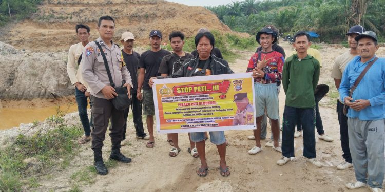 Polsek Jajaran Polres Kuansing Gencarkan Sosialisasi Larangan PETI