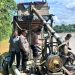 Polsek Cerenti Tertibkan 12 Rakit Dompeng di Sungai Kuantan