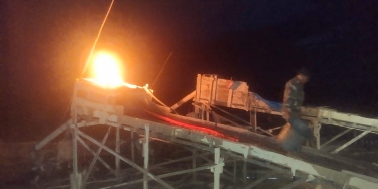 Penertiban Dua Rakit PETI di Area HGU PT KTBM, Polsek Kuantan Mudik Tegaskan Komitmen Berantas Tambang Ilegal