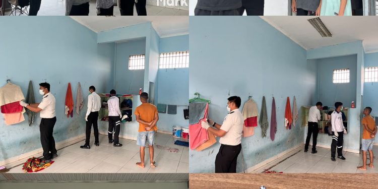 LPKA Kelas II Pekanbaru Melaksanakan Razia Rutin di Blok Hunian Sebagai Bentuk Komitmen dalam Menjaga Keamanan dan Ketertiban