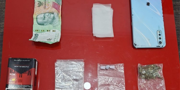 Gerebek Kafe di Rambah, Satresnarkoba Polres Rokan Hulu Tangkap Pengedar Ganja dan Ekstasi