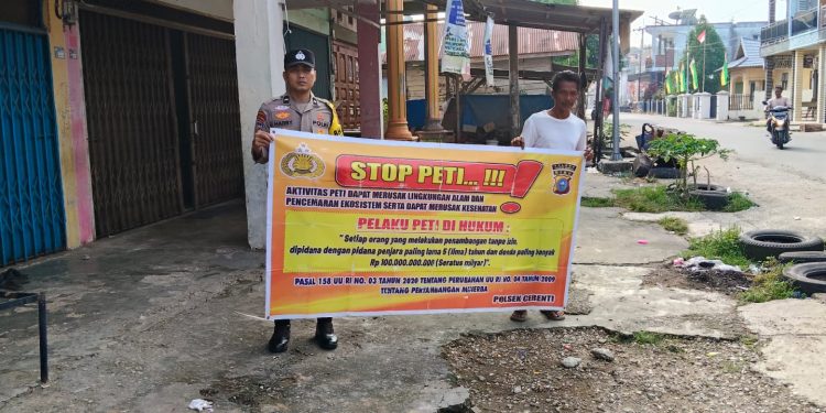 Polsek Jajaran Polres Kuansing Gencarkan Sosialisasi Larangan PETI, Lindungi Lingkungan dan Tegakkan Hukum