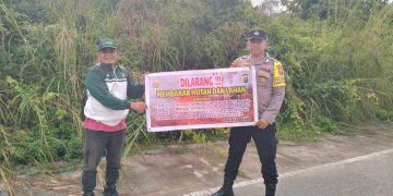 Polsek Jajaran Polres Kuansing Gencarkan Sosialisasi Karhutla, Kapolres Ajak Masyarakat Cegah Kebakaran Sejak Dini