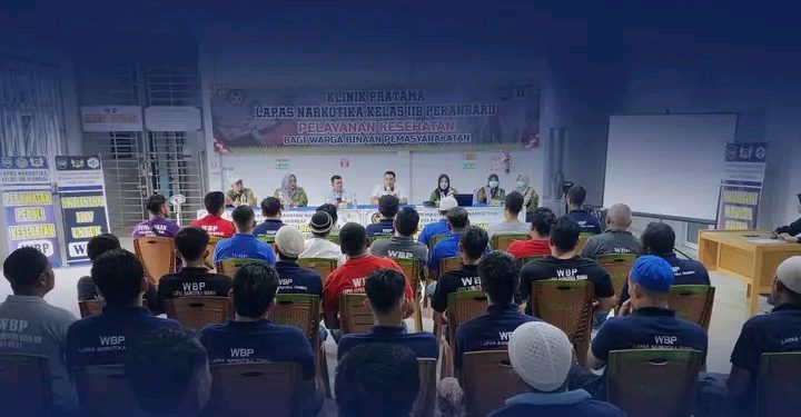 Upaya Pencegahan Hantavirus, Puskesmas Rumbai Bukit Gelar Sosialisasi Bersama Jajaran Perawatan Klinik Lapas Narkotika Rumbai