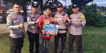 Polres Kuansing Pastikan Hari Terakhir Festival Pacu Jalur Rayon III Benai Berlangsung Aman.