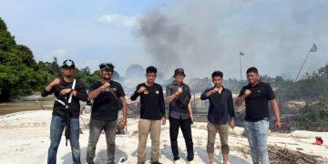 Polres Kampar Ungkap PETI Di Gunung Sahilan – 2 Terduga Diamankan, 12 Rakit Dimusnahkan