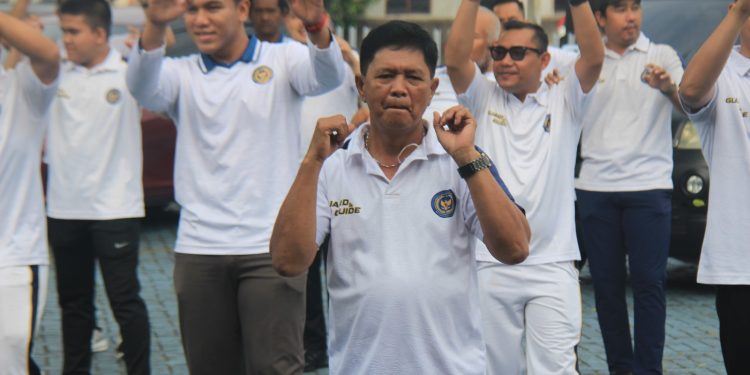 Bangun Semangat dan Kebersamaan, Lapas Pekanbaru Gelar Senam Pagi