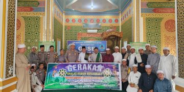Polsek Kepenuhan Ajak Masyarakat Wujudkan Kampung Tangguh Anti Narkoba Lewat Gerakan Sholat Subuh Berjamaah
