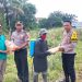 Polsek Kampar Kiri Menyerahkan Bantuan Bibit Jagung Pipil pada Kelompok Tani Hidayah Harapan Dalam Mendukung Ketahanan Pangan